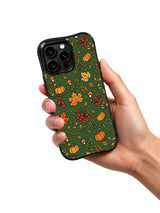 Autumn Berry Vine Tapestry case held in hand