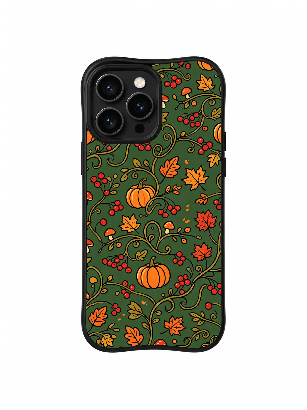 Maple Berry Tangle pattern iPhone 14 Pro case