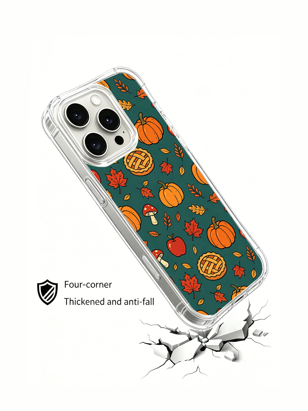 Maple Flame Pumpkin Market telefon kılıfının tanıtım görseli.