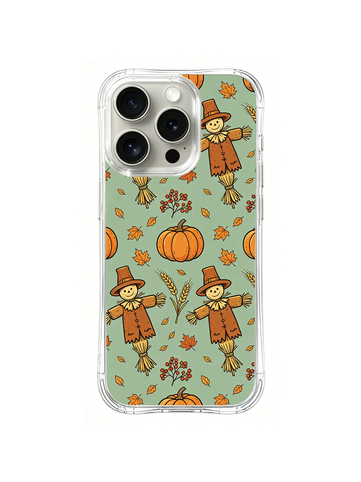 Pumpkin Watchman Meadow pattern iPhone 14 Pro case