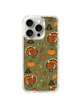 Autumn Turkey Parade pattern iPhone 14 Pro case