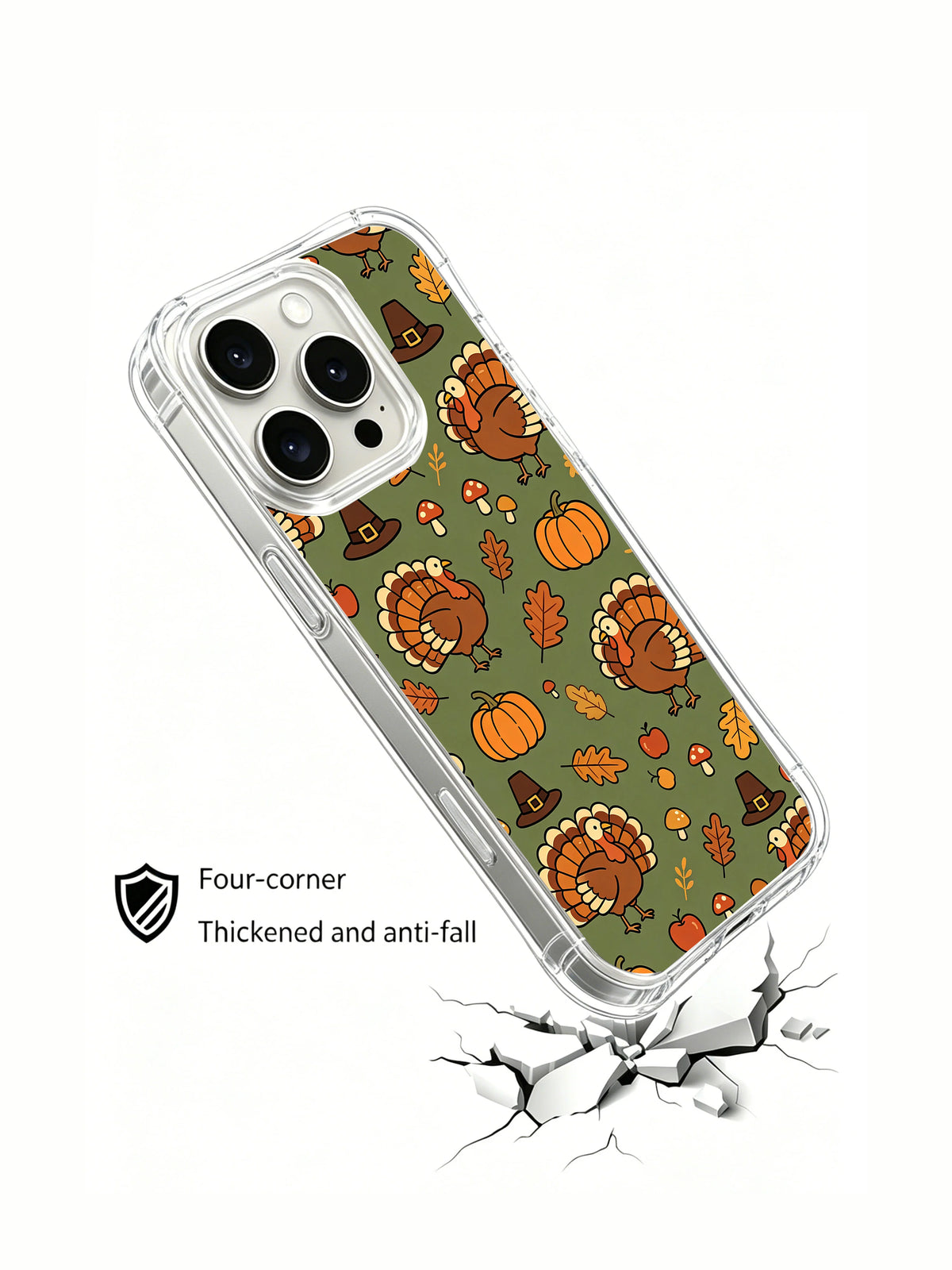 Woodland Turkey Wander telefon kılıfının tanıtım görseli.