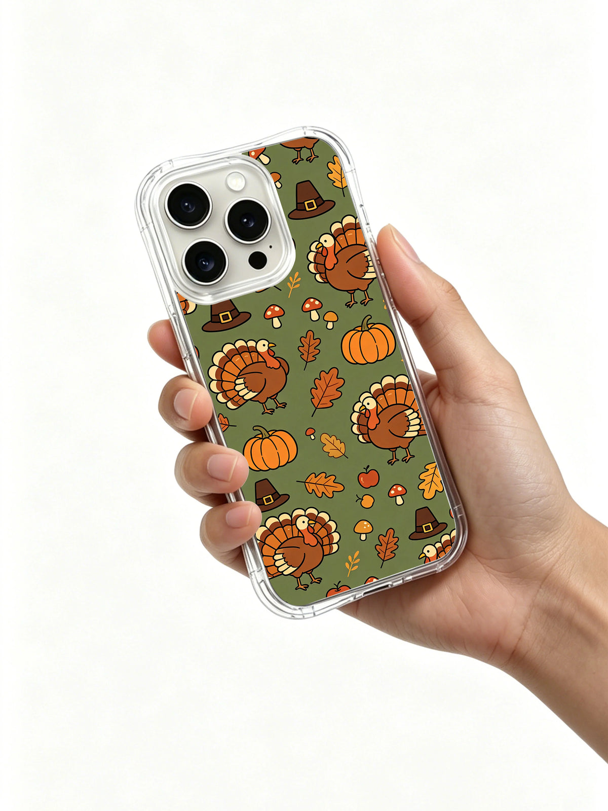 Woodland Turkey Wander case held in hand