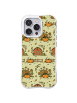 Pumpkin Barn Meadow pattern iPhone 14 Pro case