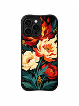 Rising Flame Bouquet pattern on iPhone 15 Pro case