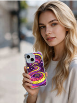 Emotion Radio Waves iPhone 15 Plus case transparent case view