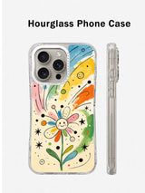 Emotion Universe hourglass iPhone 16 Pro case front and side view