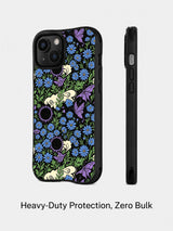 Blue daisy eclipse phone case detail