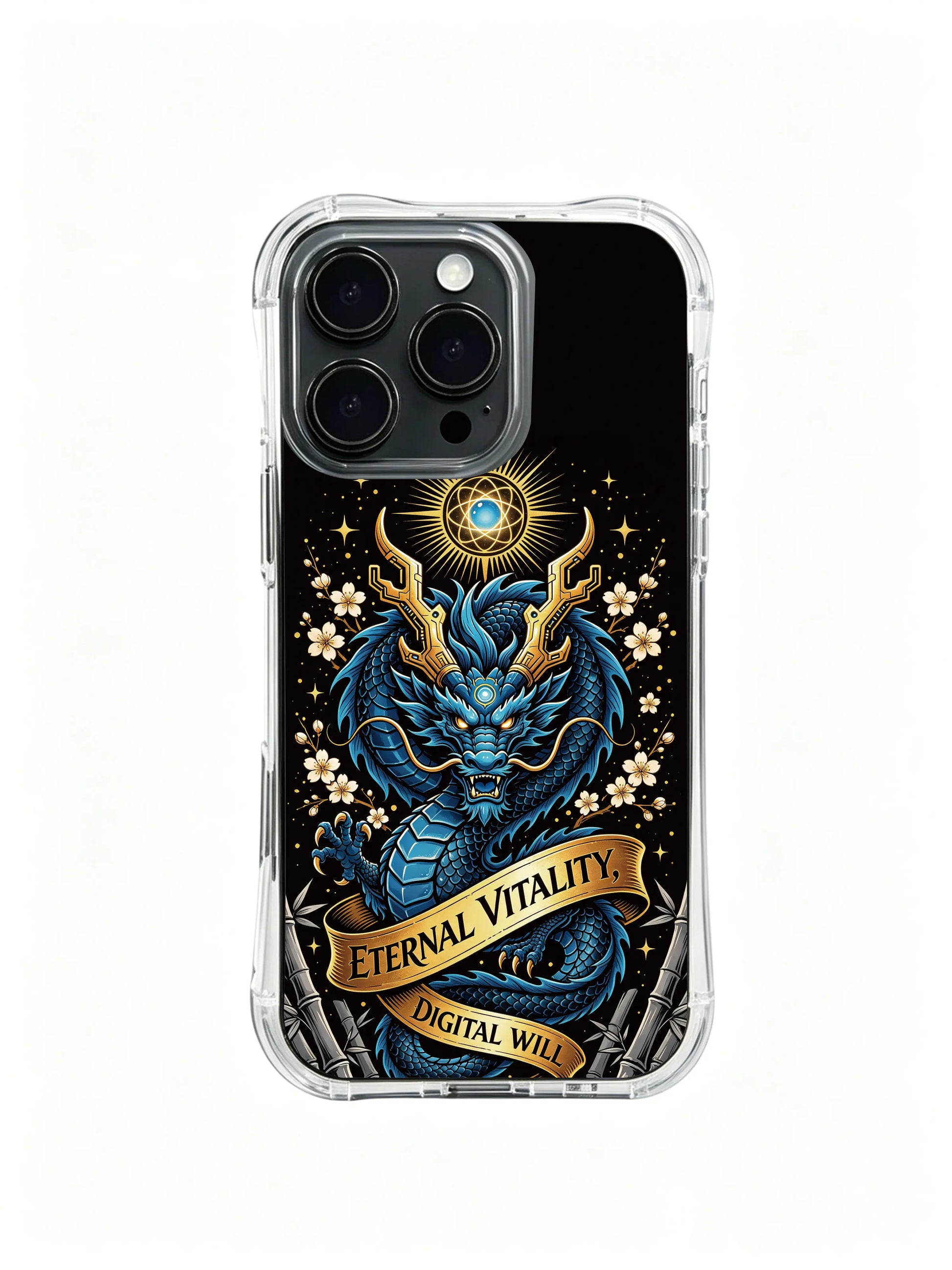 Ride on era trend soul guiding artwork PhoneCasing, minimalist luxury iPhone 14 Plus Case, precise cutout easy access phone casing.