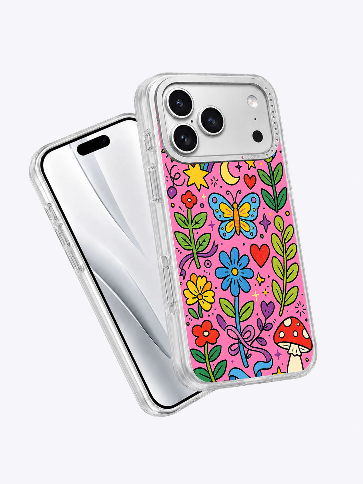Eternal Emotion Garden iPhone 17 Pro Max case angled view