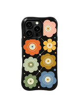 Eternal Floral Geometry iPhone 15 Pro case with colorful geometric flowers