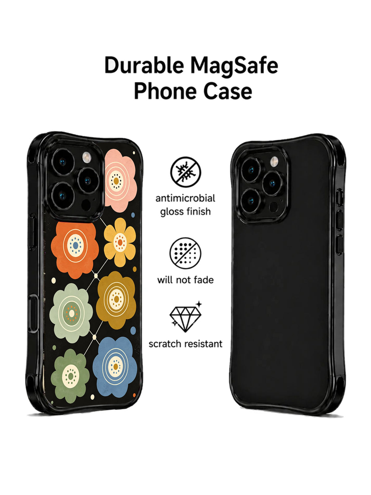Eternal Floral Geometry protective iPhone 15 Pro case