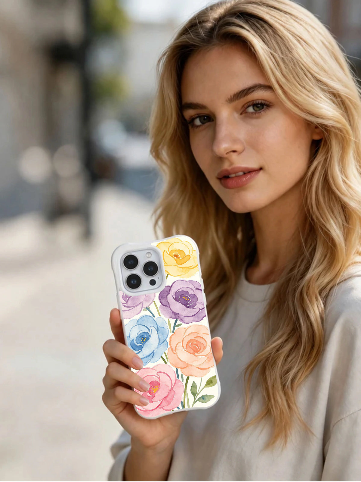 Product or handheld view of the Eternal Spring Flowers case