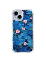 Blue Lily Pond iPhone 14 case pattern