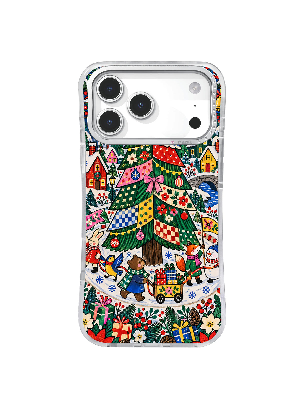 Gift Cart Story Circle artwork on an iPhone case