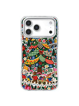 Ribbon Flag Tree artwork on an iPhone case