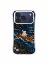 A Ferry Made of Fallen Leaves copper boat iPhone 17 Pro case, pattern four