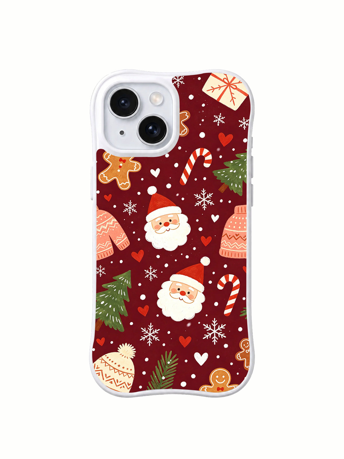 Product or handheld view of the Festive Heart Snowstorm case