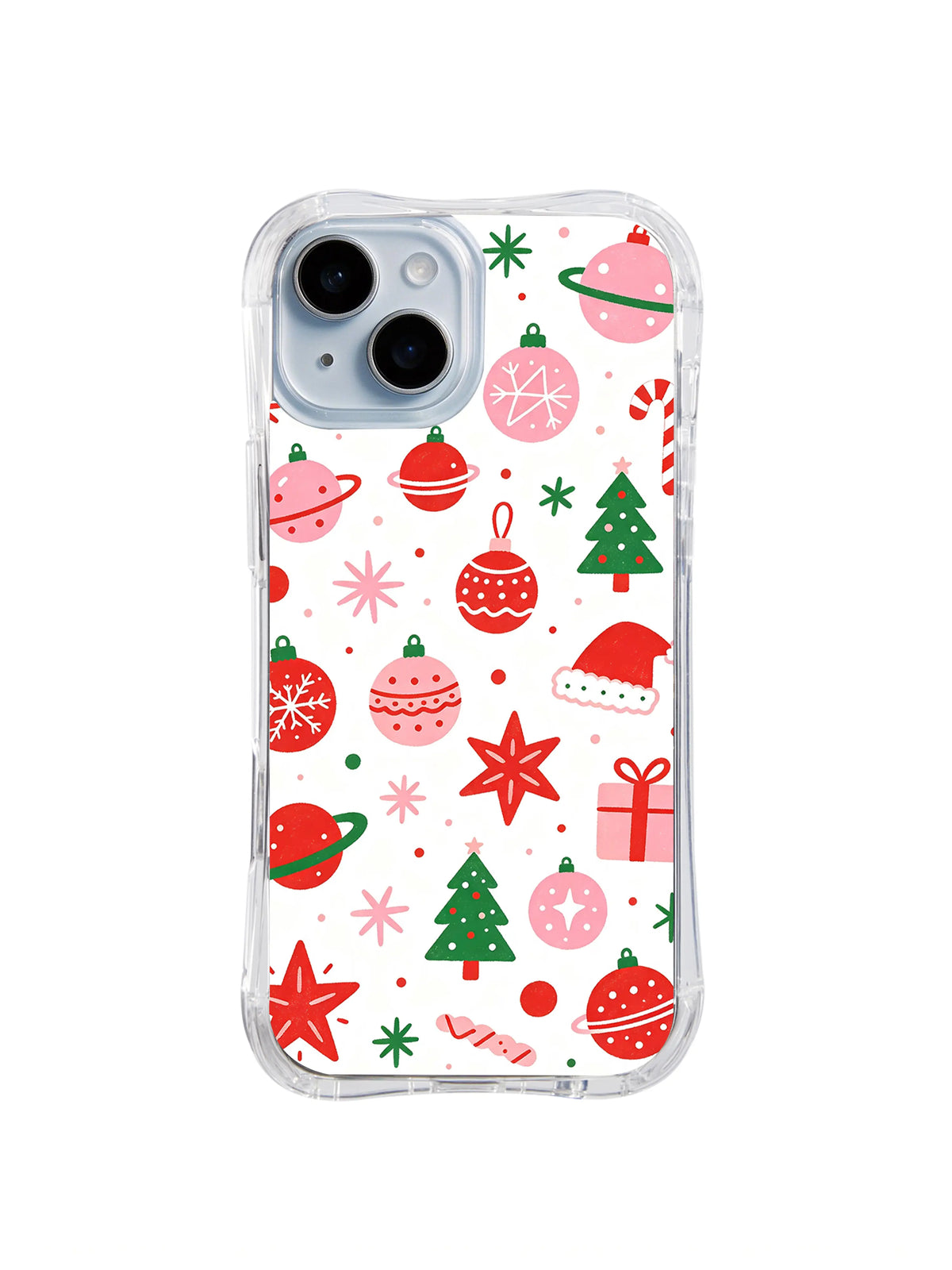 Festive Planet Ornaments pattern iPhone 13 case