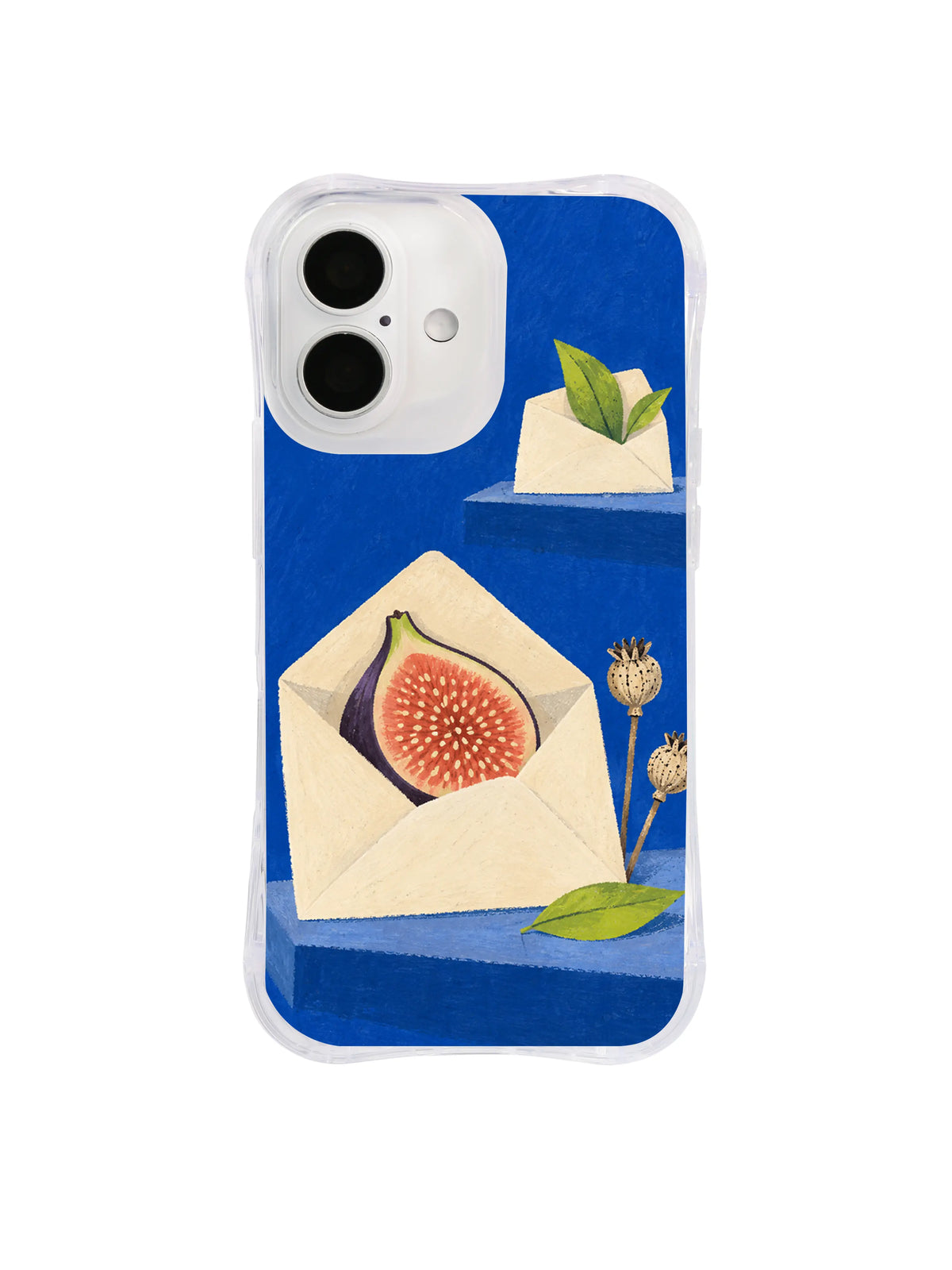 Coral Letter fig envelope phone case artwork