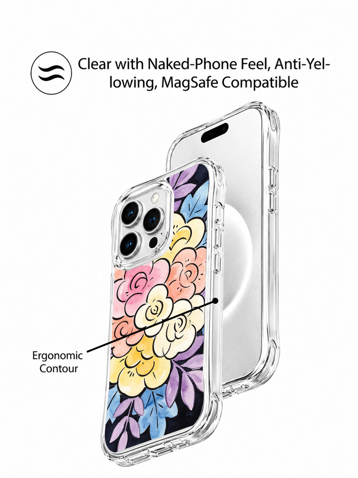 Supplied marketing graphic with unverified protection, fit or MagSafe statements