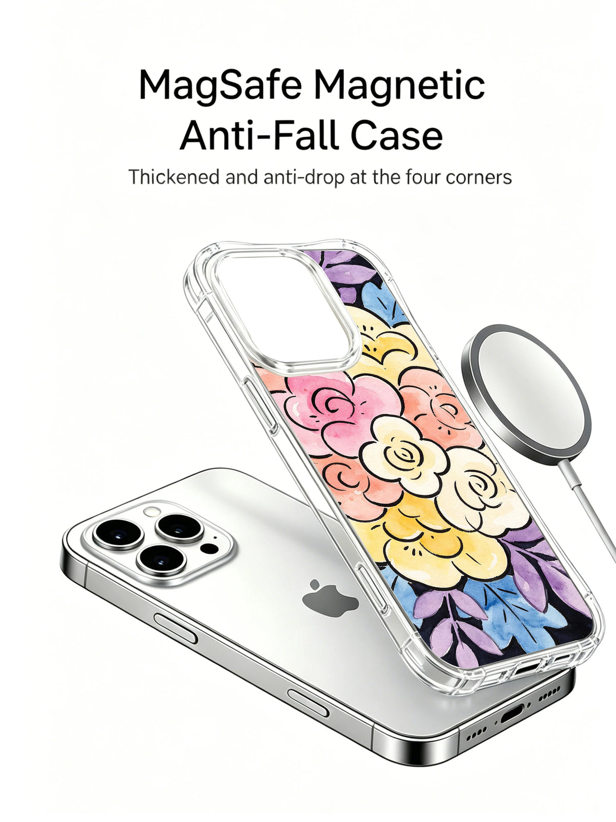 Supplied marketing graphic with unverified protection, fit or MagSafe statements