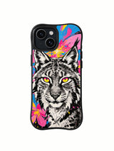 Product or handheld view of the Floral Lynx Burst case