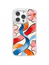 Floral Ribbon Dance iPhone 16 Pro Max case pattern