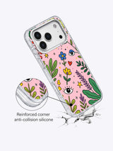 Flower Eyes Secret World rhinestone camera frame detail
