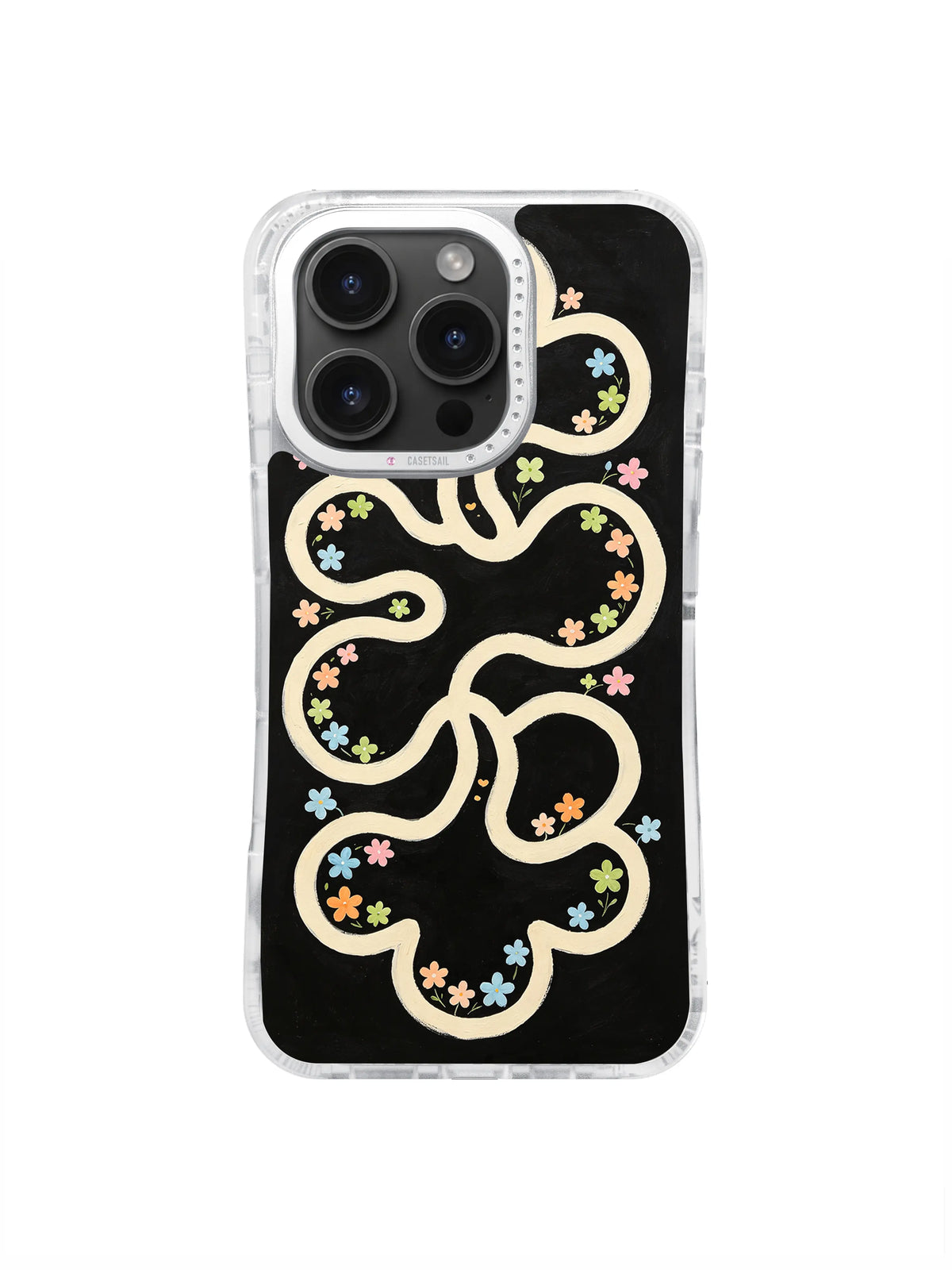 Flower Island Routes pattern for iPhone 16 Pro Max case