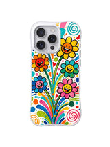 Laughing Flower Bouquet: Küçük gülümseyen çiçekler renkli saplarda birlikte yükselir.