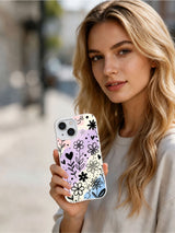 Product or handheld view of the Flower Power Sketchbook case