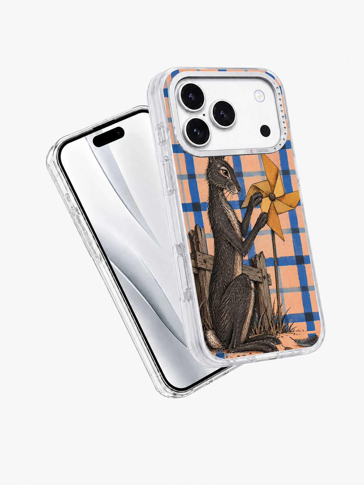 Folding the Wind iPhone 17 Pro case angled view