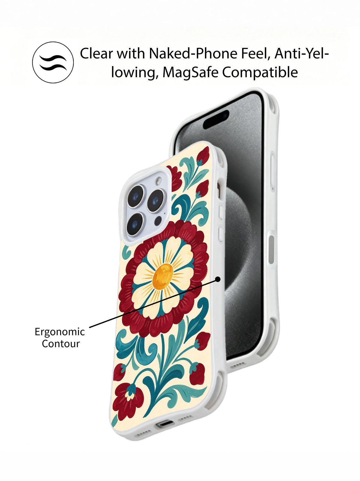 Folk Flower Ceremony iPhone 15 Pro case product view 5