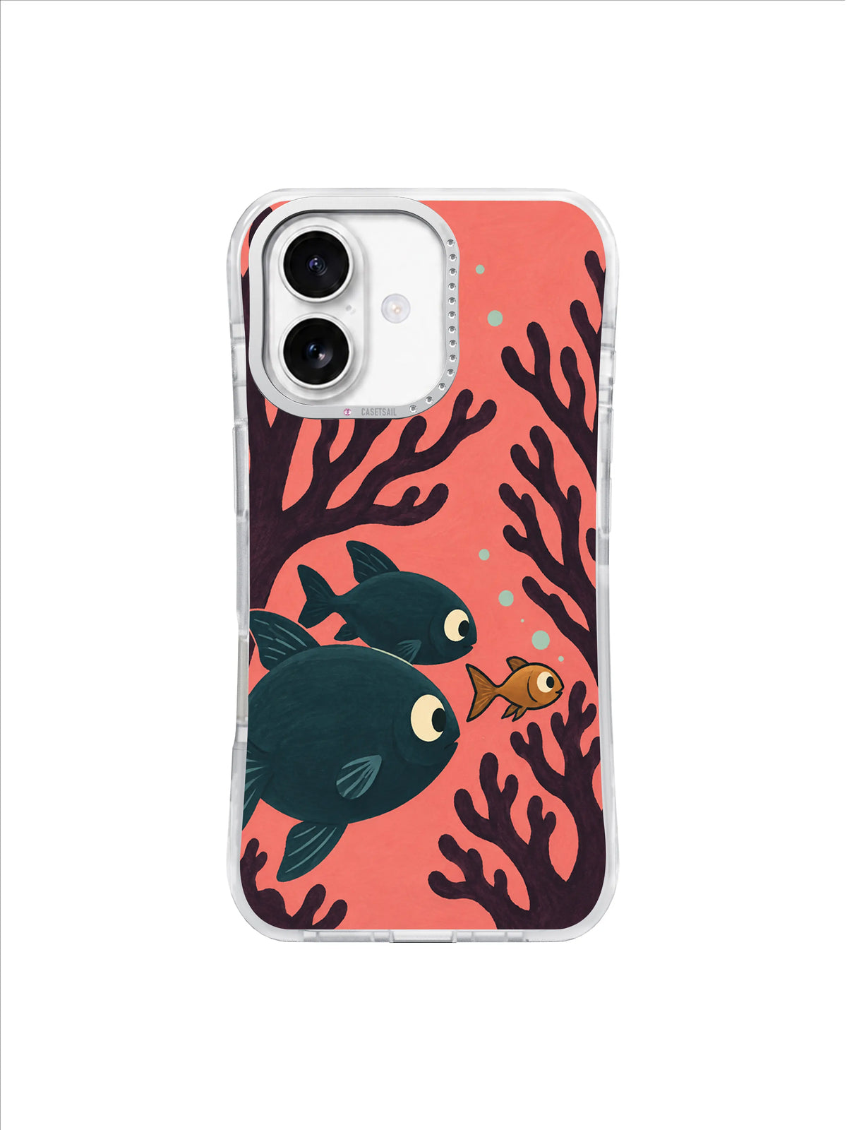 Amber Guide Fish pattern on iPhone 17 Case