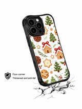 Forest Frost Cookies: Angled case above an illustrated cracked surface.
