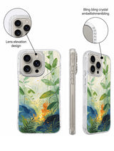Crystal camera frame forest iPhone 16 Pro case detail