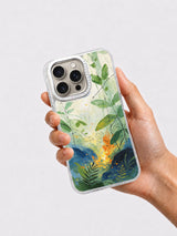 Hand holding enchanted forest iPhone 16 Pro case