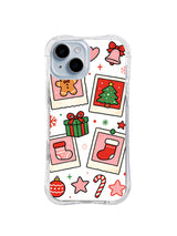 Forever Christmas Memories: Small cream-bordered cards containing cookie, tree and stocking pictures.