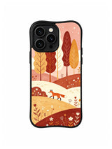 Autumn Ridge Fox pattern on iPhone 16 Pro case