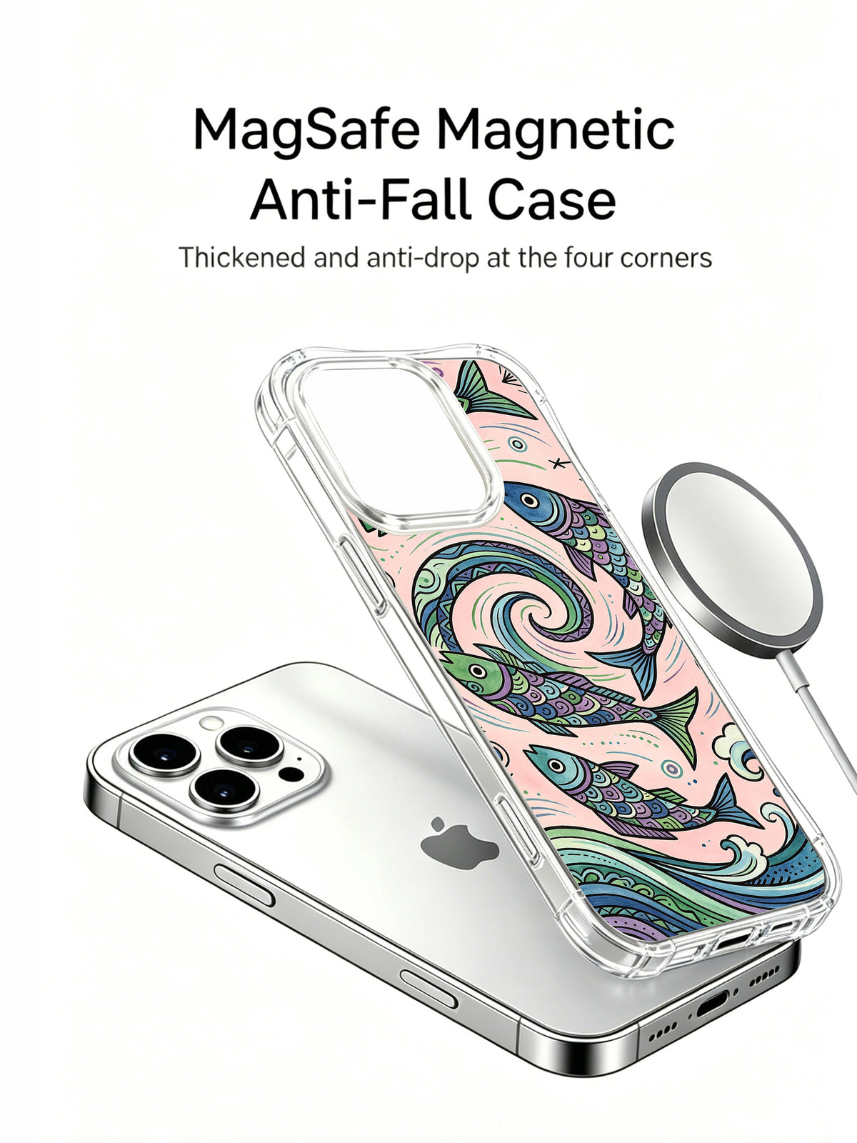 Free sea wind fish iPhone 14 Pro case product view