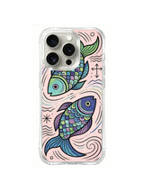 Ocean Courage Fish pattern for iPhone 14 Pro case