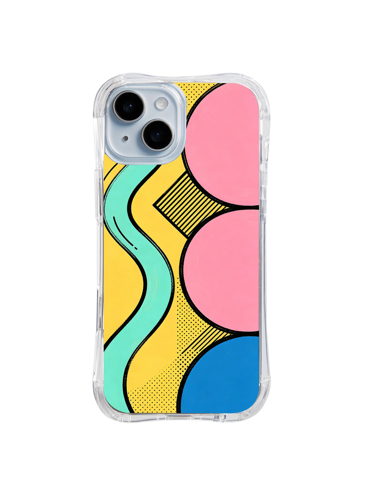 Spiral Freedom Track pattern iPhone 15 case