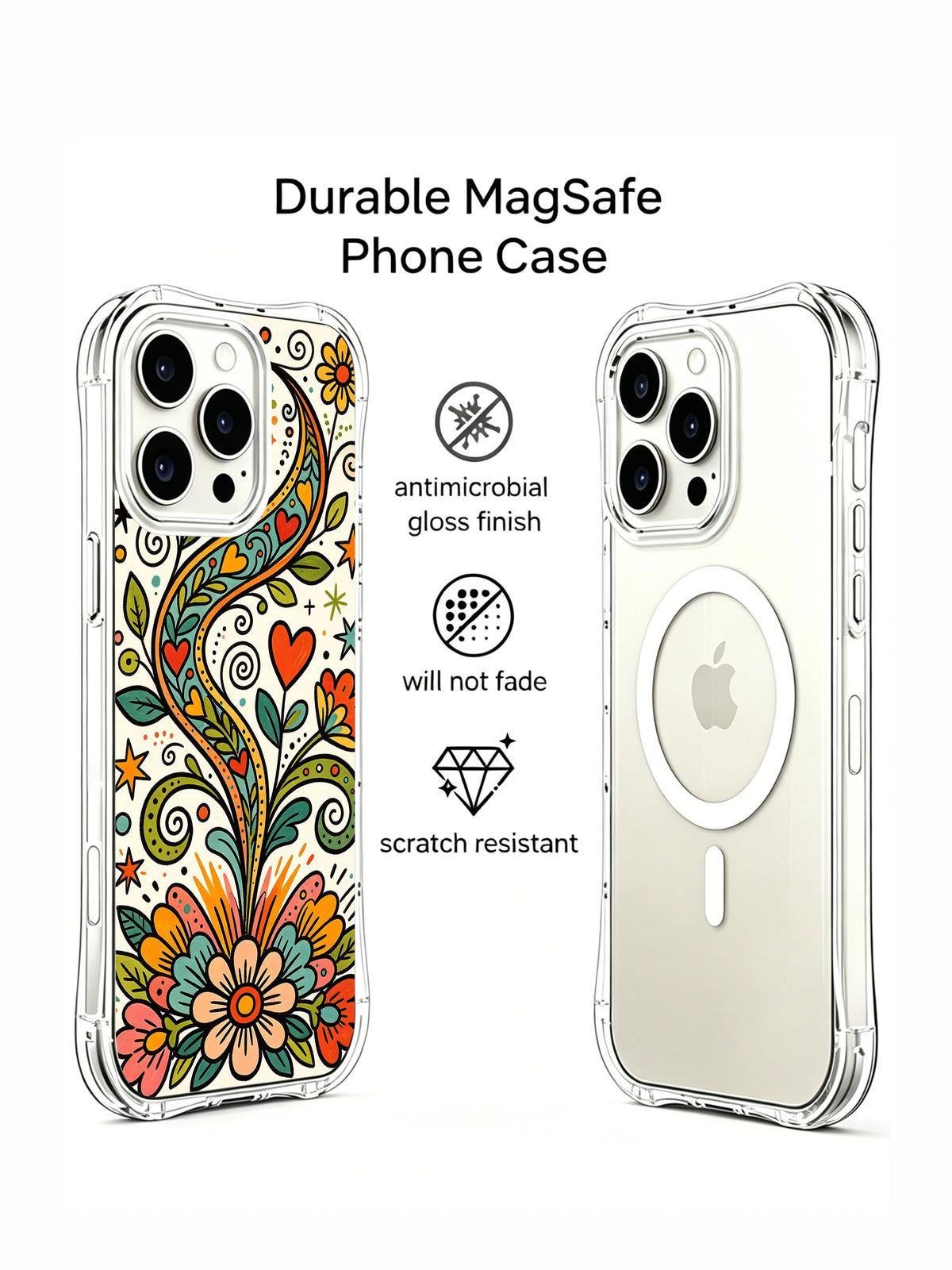 Freedom Vine Journey iPhone 14 Pro case front and back