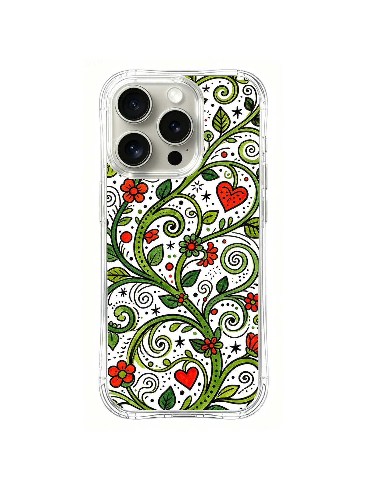 Scarlet Leaf Current iPhone 14 Pro case pattern