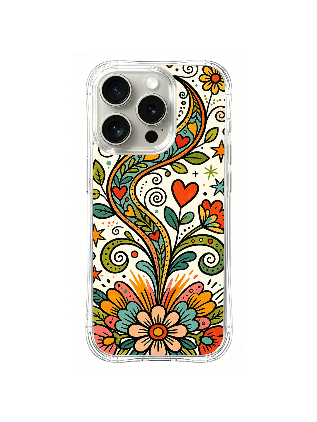 Heartflower Freedom Trail iPhone 14 Pro case pattern