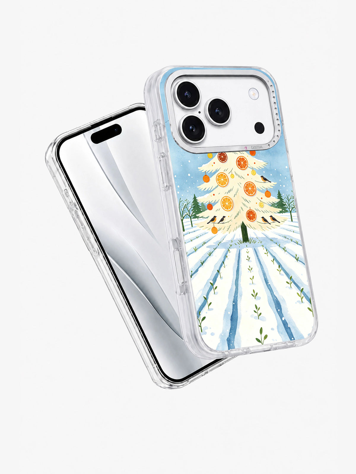 Frosted Citrus Beacon iPhone 17 Pro case angled product view