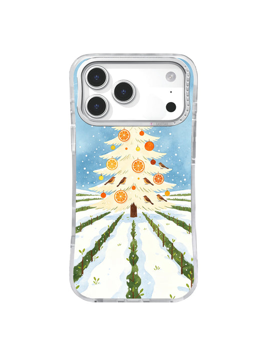 Frosted citrus beacon orchard artwork iPhone 17 Pro case pattern one