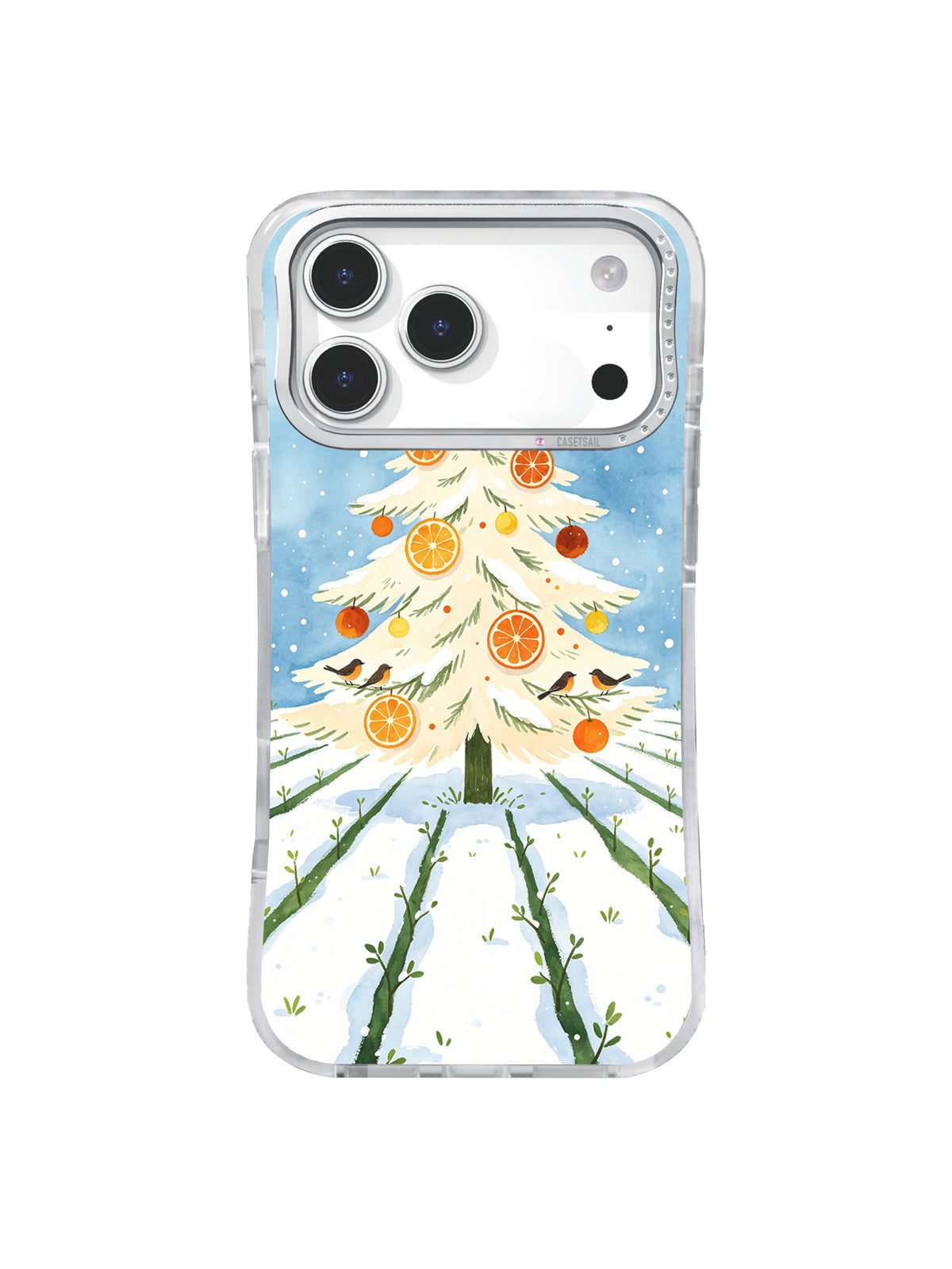 Frosted citrus beacon snowy grove iPhone 17 Pro case pattern three