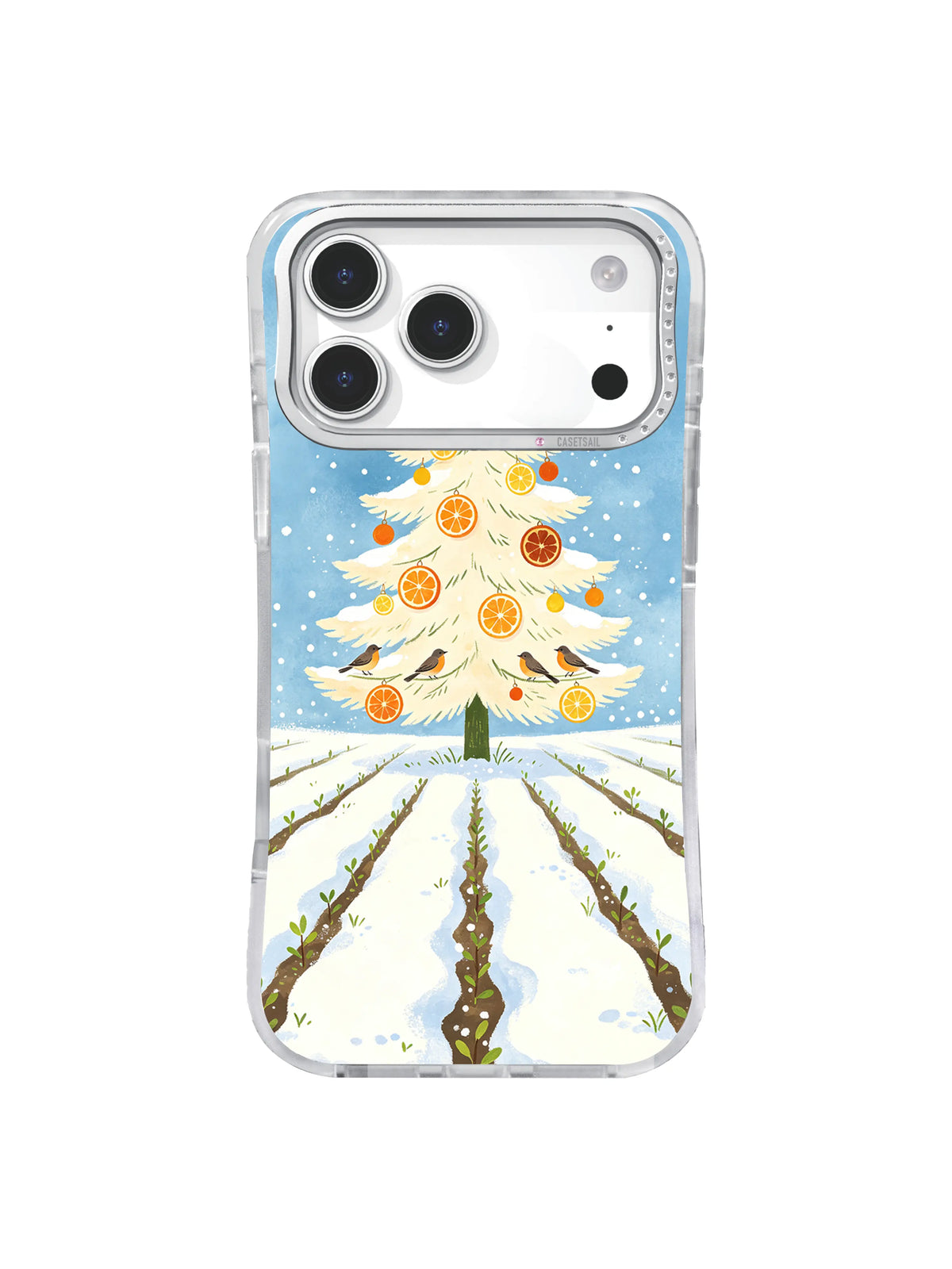 Frosted citrus beacon orange-slice tree iPhone 17 Pro case pattern four
